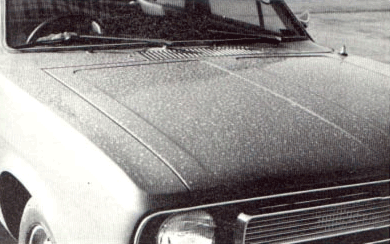 Dust deposit on a car in Oxford.