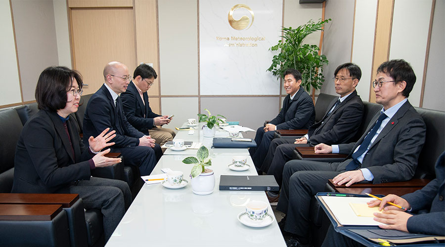 이미선 기상청장, 김승룡 소방청장 직무대행과 면담