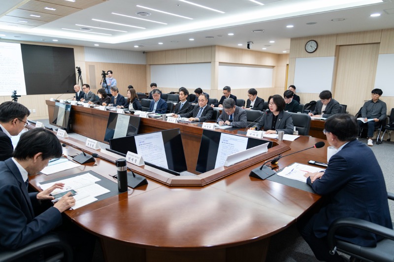 기상청 및 산하 공공기관의 업무보고 현장 모습