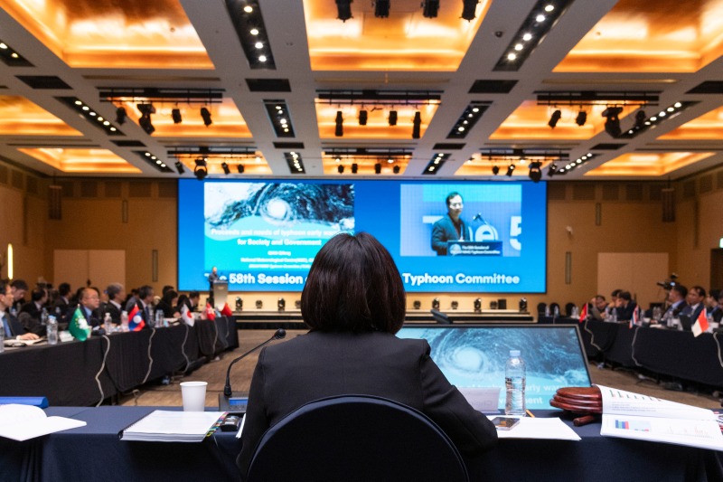 태풍위원회 총회를 주재하는 이미선 기상청장의 모습 2